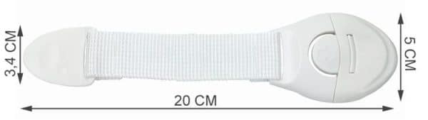 Kisgyermekbiztos zárak szekrényajtókhoz és fiókokhoz, védelem a kis ujjak becsípése ellen - fehér színben (WNDR5192) - Image 4