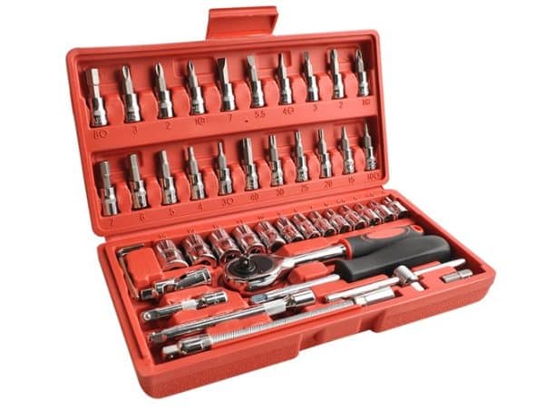 Krómvanádium acél csavar szerszámkészlet - 46 elemből álló (WNDR8630) - Image 8