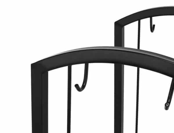 Kétszintes tűzifa tároló rozsdamentes acélból – lapáttal, seprűvel, horoggal és fogóval (WNDR8785) - Image 8