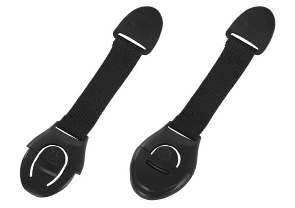 Gyermekbiztonsági zárak szekrényajtókhoz és fiókokhoz, védelem a kis ujjak becsípése ellen - fekete színben (WNDR8535) - Image 2