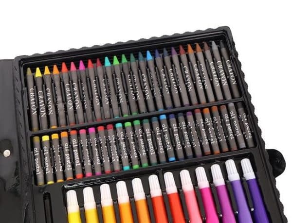 169 részes kreatív festő színező rajzkészlet – fekete színű tokban (WNDR9176) - Image 9