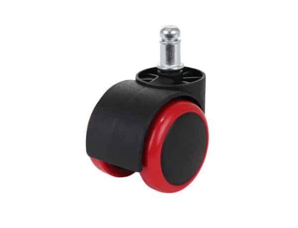 Székgörgő szabványos forgószékhez – gumi bevonattal, piros szín, 5db (WNDR9087) - Image 5