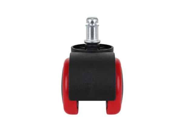 Székgörgő szabványos forgószékhez – gumi bevonattal, piros szín, 5db (WNDR9087) - Image 6