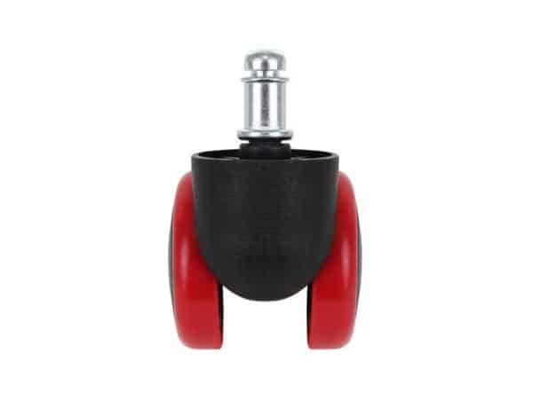 Székgörgő szabványos forgószékhez – gumi bevonattal, piros szín, 5db (WNDR9087) - Image 9