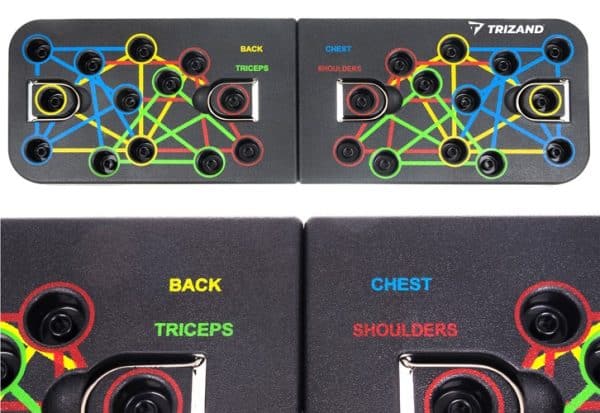 Fekvőtámasz edzőtábla gumikötelekkel, 25 az 1-ben (WNDR14200) - Image 2