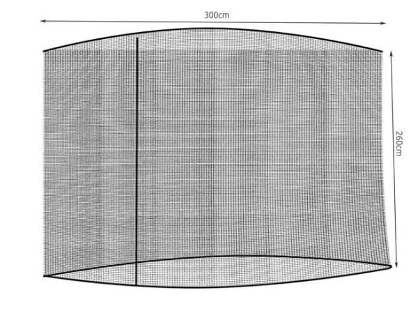 Nagyméretű kerti cipzáras szúnyogháló napernyőre – 260 x 300 cm (WNDR12266) - Image 9