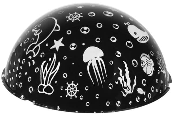 LED lámpa, csillagos éjszakai égboltot vagy óceáni állatokat vetítő projektor gyerekeknek - fekete (WNDR16857) - Image 8