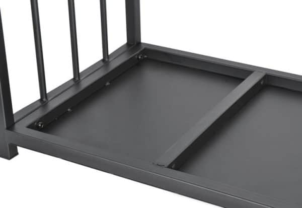 Tűzifa tároló levehető burkolattal, fogantyúkkal – ideális fa szállítására és tárolására (WNDR24628) - Image 2