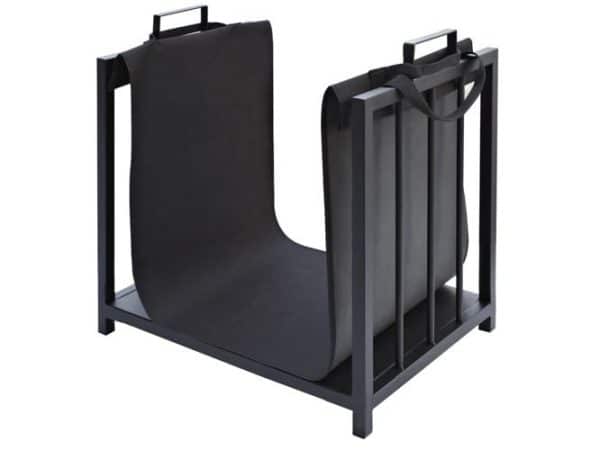 Tűzifa tároló levehető burkolattal, fogantyúkkal – ideális fa szállítására és tárolására (WNDR24628) - Image 6