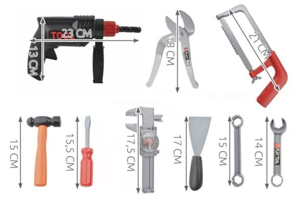 32 darabos műanyag szerszámkészlet, praktikus hordozótáskában (WNDR4510) - Image 4