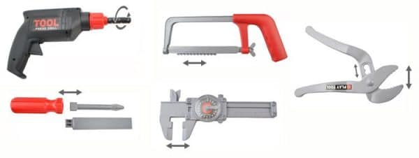 32 darabos műanyag szerszámkészlet, praktikus hordozótáskában (WNDR4510) - Image 5