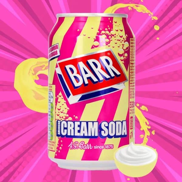 Barr cream soda – krémes vanília ízű szénsavas üdítő 330ml - Image 2