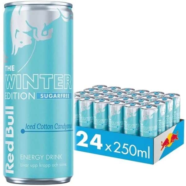 Red Bull Winter Edition Ice Cotton Candy Zero Energy Drink, 250ml - Image 2