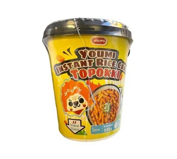 Youmi Instant Rice Cake Topokki – fűszeres koreai rizs süti 145g - Image 2