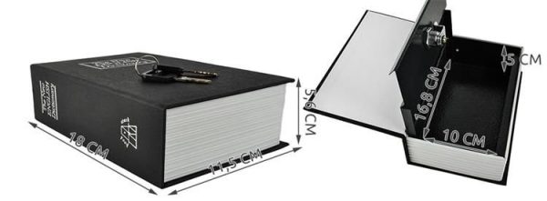 Zárható könyv alakú biztonsági széf 2 darab kulccsal (WNDR1212) - Image 9