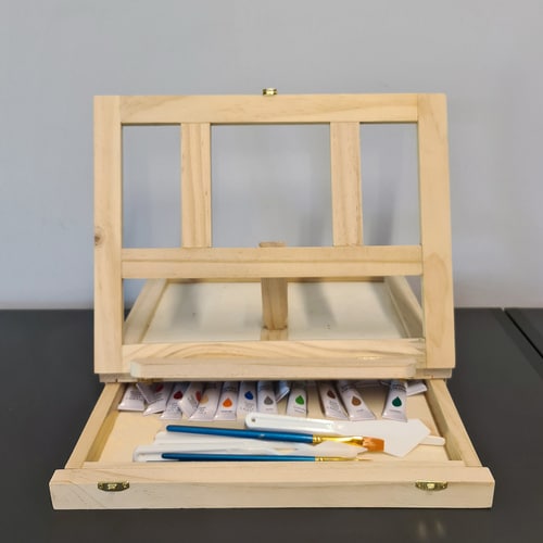 Művészi festő készlet gyerekeknek - 45 darabos, hordozható (WNDR23863) - Image 3