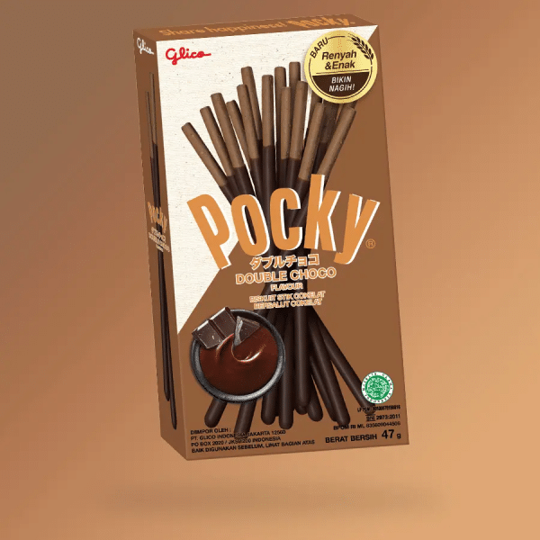 Glico Pocky Double Chocolate – dupla csokoládés ropogós pálcikák – 47g
