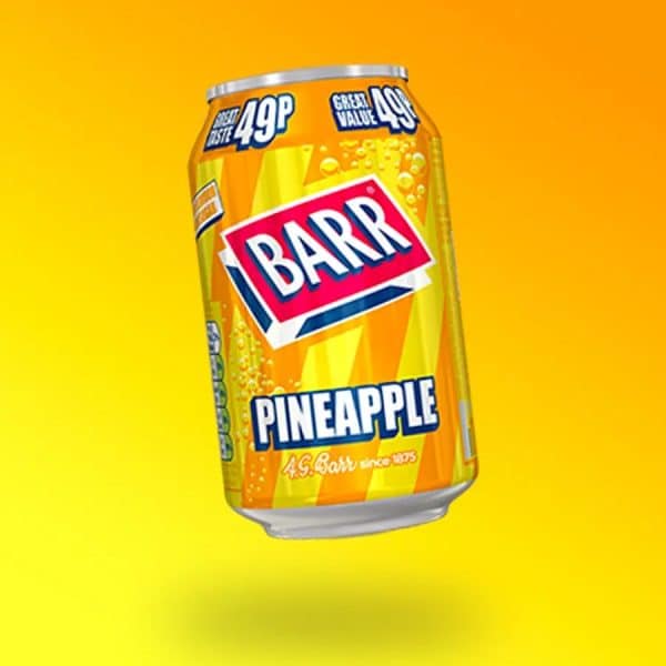 Barr Pineapple ananászos üdítő – trópusi frissesség minden kortyban 330ml
