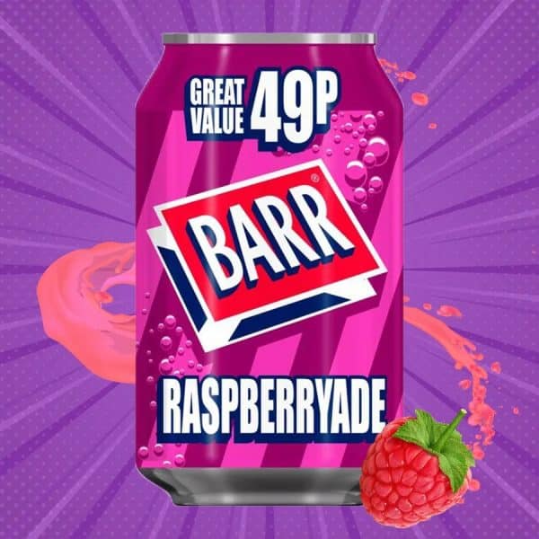 Barr raspberryade üdítő – frissítő málna íz minden kortyban 330ml