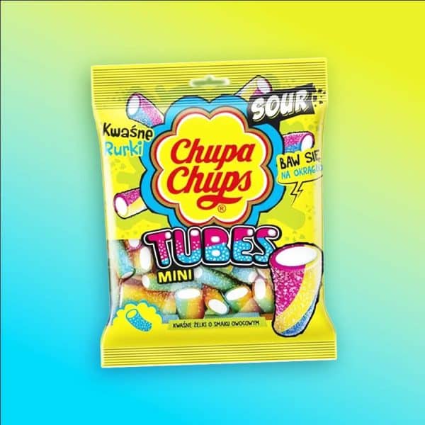 Chupa Chups Mini Tubes savanyú gumicukor – 90g