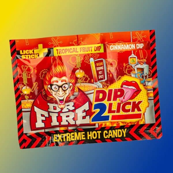 Dr. Fire Dip 2 Lick nyalóka – édes és csípős egyetlen nyalókában