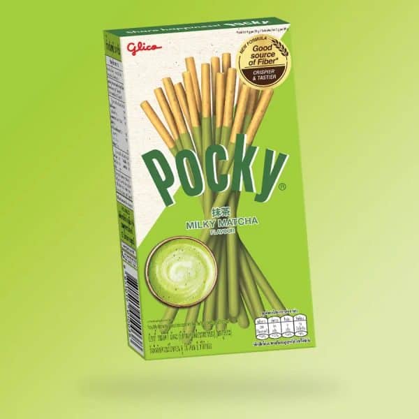 Glico Pocky Matcha – Ropogós pálcikák krémes zöld tea bevonattal – 33g