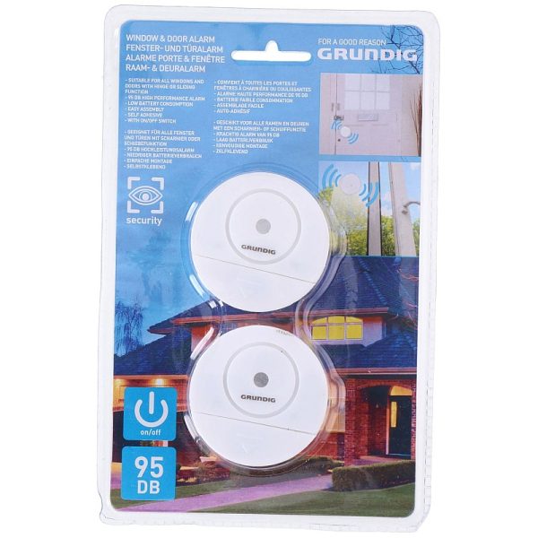 Grundig 2 db biztonsági érzékelő – ajtó- és ablakriasztó sziréna (EDC) - Image 2