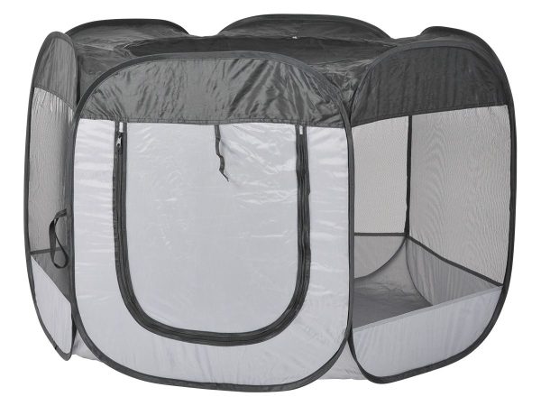 Pop-Up Kutyaketrec Ø100 x 75 cm – Hordtáskával, Hordozható Kisállat Játszótér (EDC) - Image 2