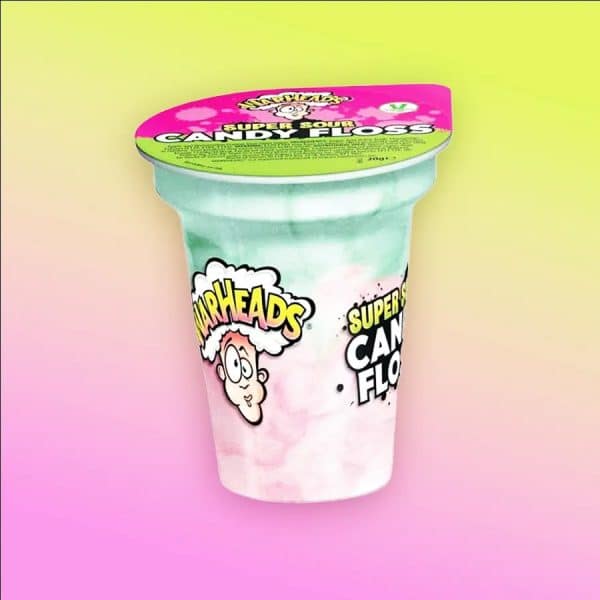 Warheads Super Sour Candy Floss – szuper savanyú vattacukor – 20g