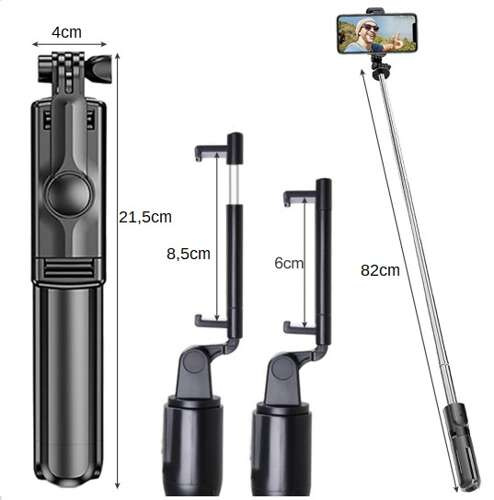 RUHHY 2in1 Szelfibot és Állvány Bluetooth Távirányítóval – Stílusos és Sokoldalú Mobil Fotózás (WNDR23518) - Image 11