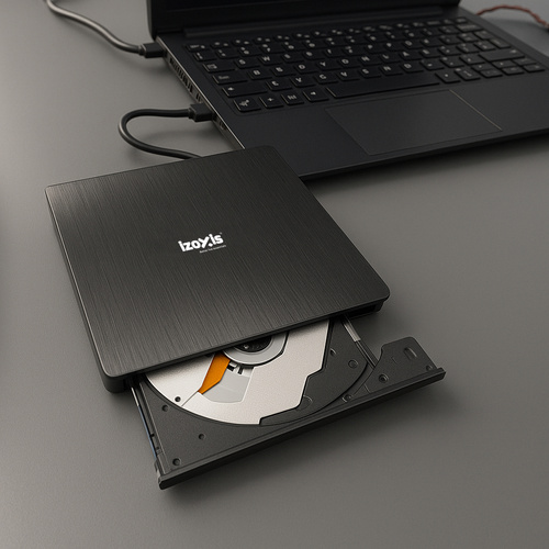 Külső cd dvd író olvasó usb 3.0 izoxis fekete (WNDR26083) - Image 2
