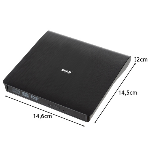 Külső cd dvd író olvasó usb 3.0 izoxis fekete (WNDR26083) - Image 9