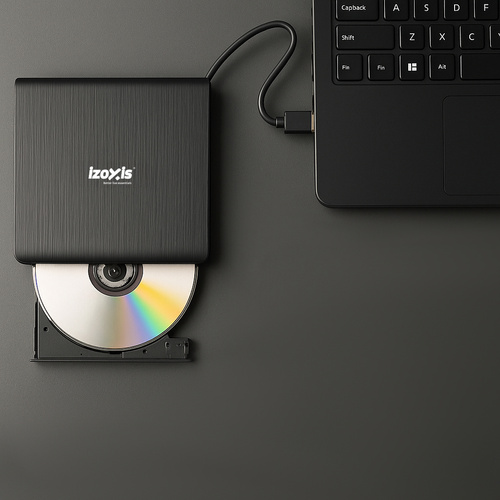 Külső cd dvd író olvasó usb 3.0 izoxis fekete (WNDR26083) - Image 4