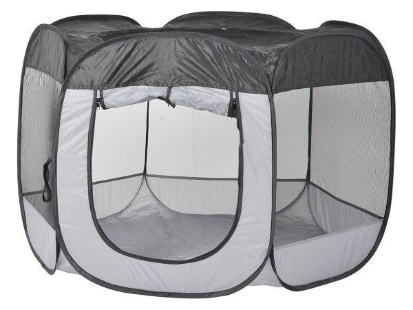 Pop-Up Kutyaketrec Ø100 x 75 cm – Hordtáskával, Hordozható Kisállat Játszótér (EDC)