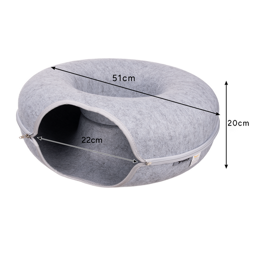 Anti-stressz fánk alagút macskáknak - PURLOV - szürke (WNDR25810) - Image 13