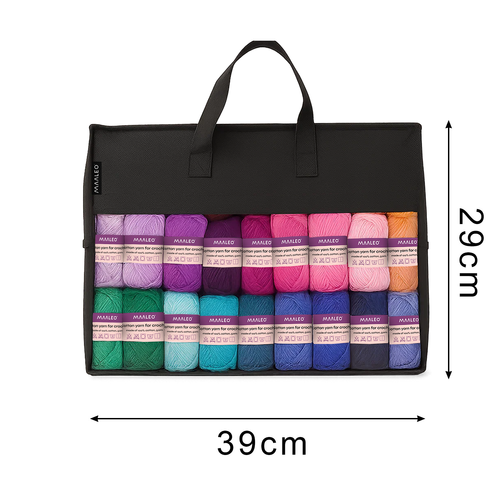 MAALEO 113 darabos horgolókészlet XXL tárolótáskával – teljes szett kezdőknek és haladóknak (WNDR25885) - Image 13