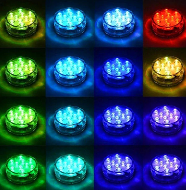 2 db Vízálló RGB LED lámpa távirányítóval (WNDR16315) - Image 7