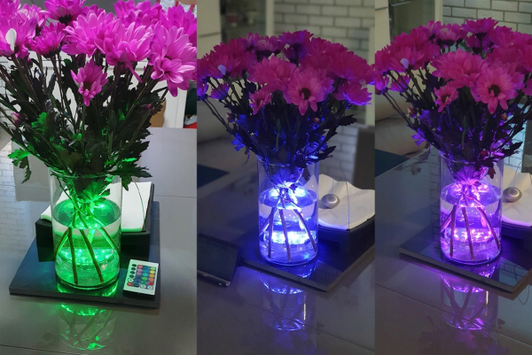 2 db Vízálló RGB LED lámpa távirányítóval (WNDR16315) - Image 9