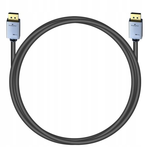 2m DisplayPort DP–DP kábel – 4K 60Hz Ultra HD kijelzőkhöz (WNDR18930) - Image 3