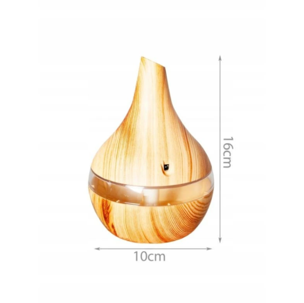 300 ml USB aromadiffúzor – párásító és illóolaj párologtató 7 színű LED világítással (WNDR10950) - Image 7