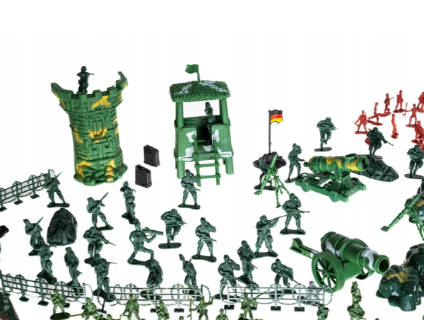 300 darabos katonai bázis játékszett – katonák, járművek és kiegészítők gyerekeknek(WNDR11524) - Image 6