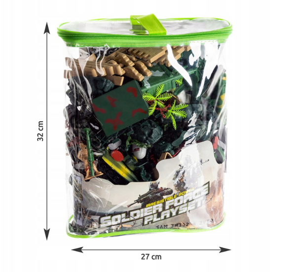300 darabos katonai bázis játékszett – katonák, járművek és kiegészítők gyerekeknek(WNDR11524) - Image 4