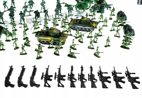 300 darabos katonai bázis játékszett – katonák, járművek és kiegészítők gyerekeknek(WNDR11524) - Image 9