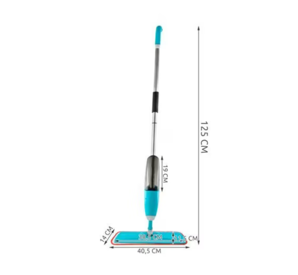 360°-ban forgatható spriccelős felmosó – beépített folyadéktartállyal és pót mikroszálas kendővel (WNDR9539) - Image 5