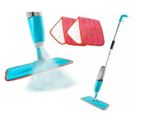 360°-ban forgatható spriccelős felmosó – beépített folyadéktartállyal és pót mikroszálas kendővel (WNDR9539) - Image 7