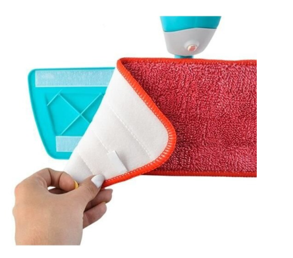 360°-ban forgatható spriccelős felmosó – beépített folyadéktartállyal és pót mikroszálas kendővel (WNDR9539) - Image 2