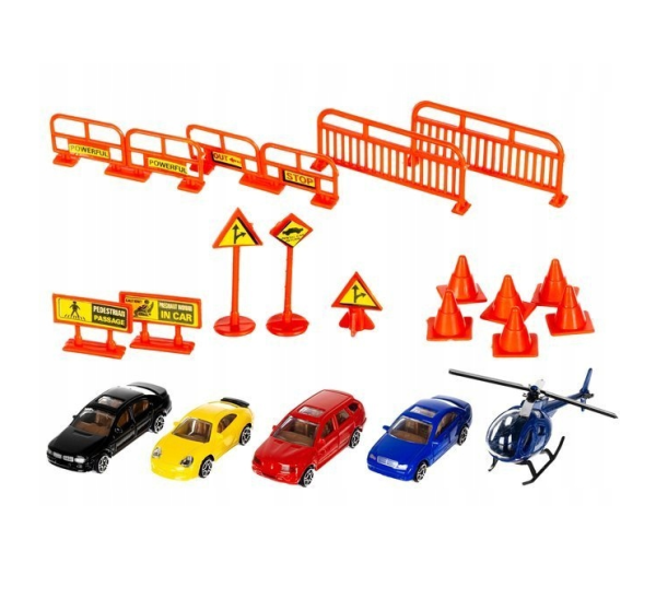 4 szintes játékgarázs lifttel és autómosóval – 4 autóval és helikopterrel, interaktív játék (WNDR11606) - Image 6