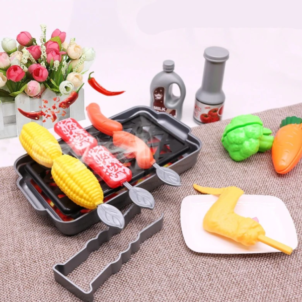 44 részes gyerek játékkonyha – stílusos és interaktív főzőkészlet kis séfeknek (WNDR11246) - Image 5