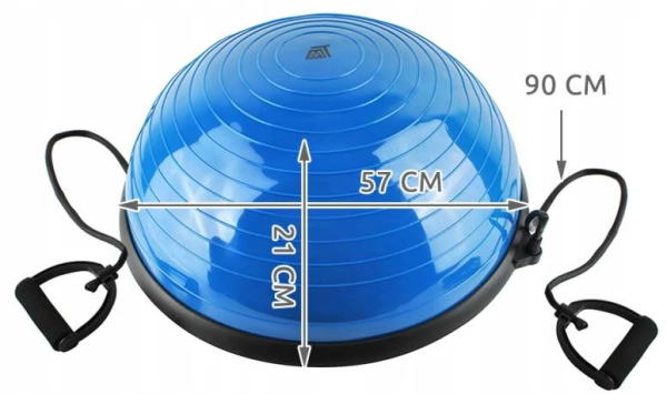 58 cm-es egyensúlylabda fogantyúval – otthoni edzés, fitness és gyermekbarát (WNDR5448) - Image 12