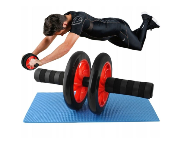 Dupla hasizom erősítő kerék – 15 cm, csúszásmentes fogantyú, térdvédővel (WNDR4567) - Image 6